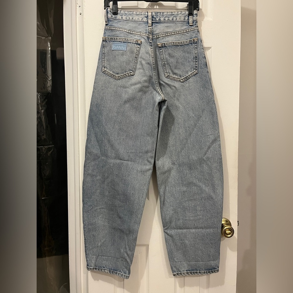 Ganni Light Blue Denim Stary Jeans - Picture 5 of 9